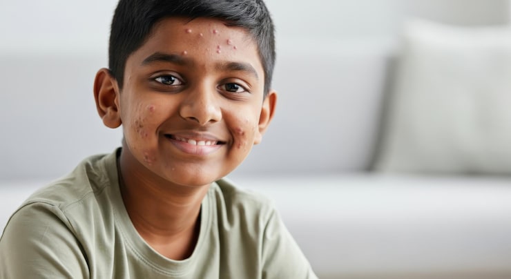 Mild Chickenpox Scars